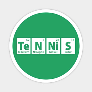 Tennis (Te-N-Ni-S) Periodic Elements Spelling Magnet